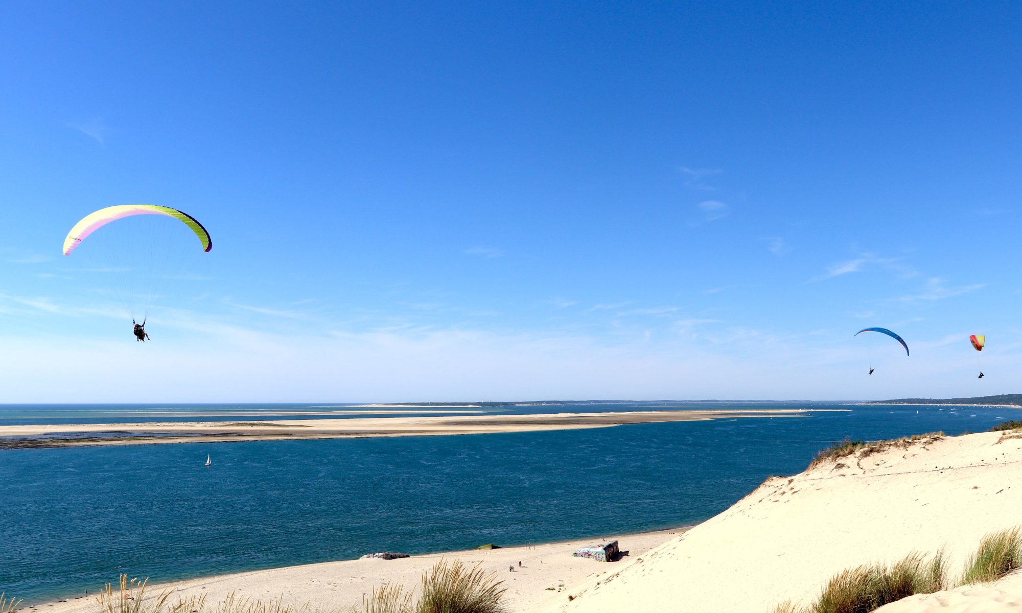 Baptême de parapente sur la Dune du Pilat